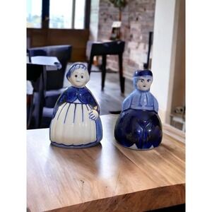 Dutch Couple Bells Blue Delft Dutch Man/Woman Mini Bells
